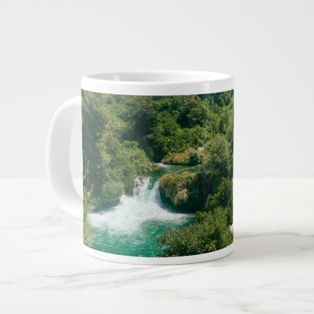 Krka Waterfalls - Krka nationalpark - Kroatien Jumbo Mugg (Framsida vänster)