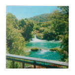 Krka Waterfalls - Krka nationalpark - Kroatien Kakelplatta<br><div class="desc">Krka</div>