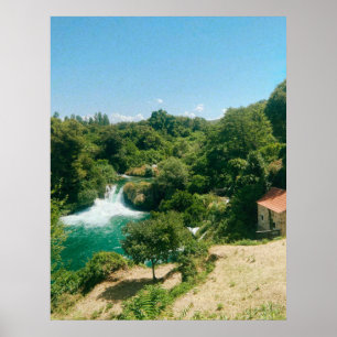 Krka Waterfalls - Krka nationalpark - Kroatien Poster