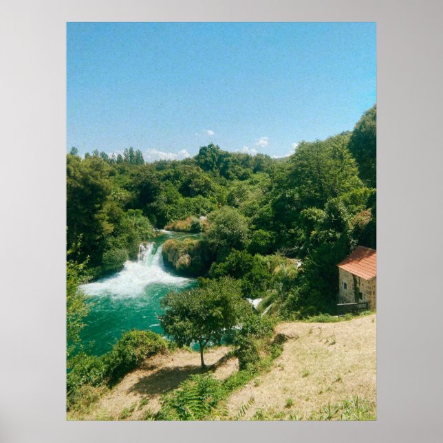 Krka Waterfalls - Krka nationalpark - Kroatien Poster (Framsidan)