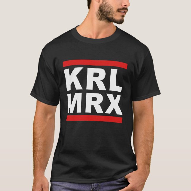 KRL MRX Karl Marx kommunistisk aktivism T Shirt (Framsida)