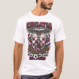 Kroatien 2026 Personlig Fotbollsfant-shirt T Shirt
