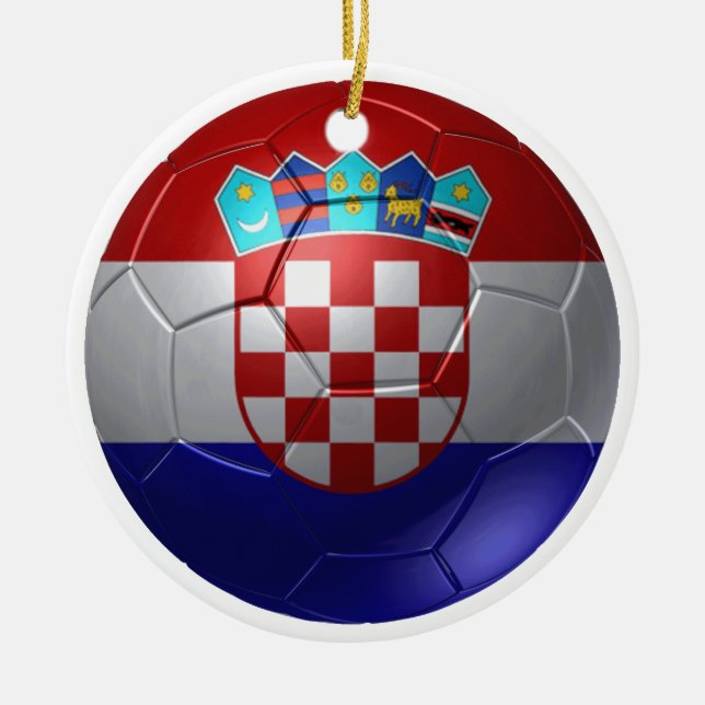 Kroatien-Ball Julgransprydnad Keramik (Framsidan)