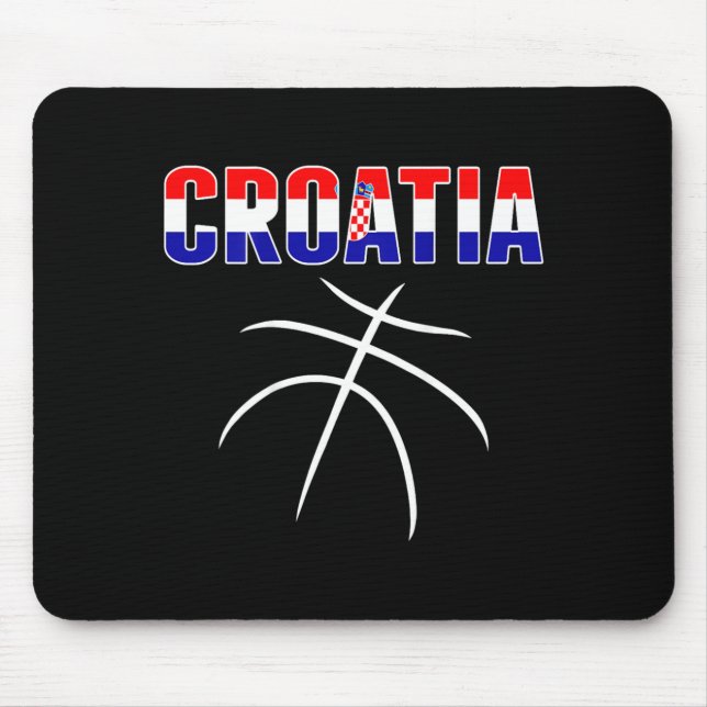 Kroatien Baseboll Fans Tröja - Kroatisk Flagga Spo Musmatta (Framsidan)