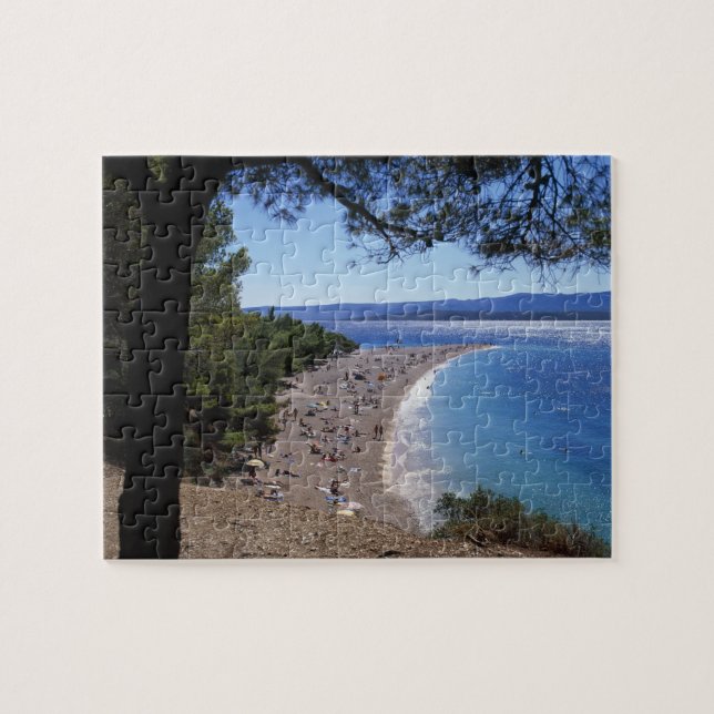 Kroatien, Brac Island, Bol, Golden Cape Beach Pussel (Horisontell)