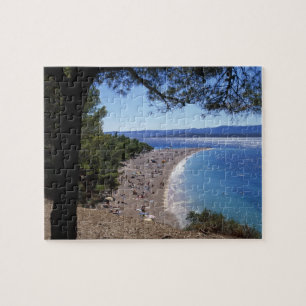 Kroatien, Brac-ön, Bol, Golden Cape Beach Pussel