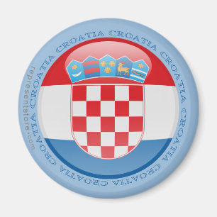 Kroatien bubblar flagga magnet