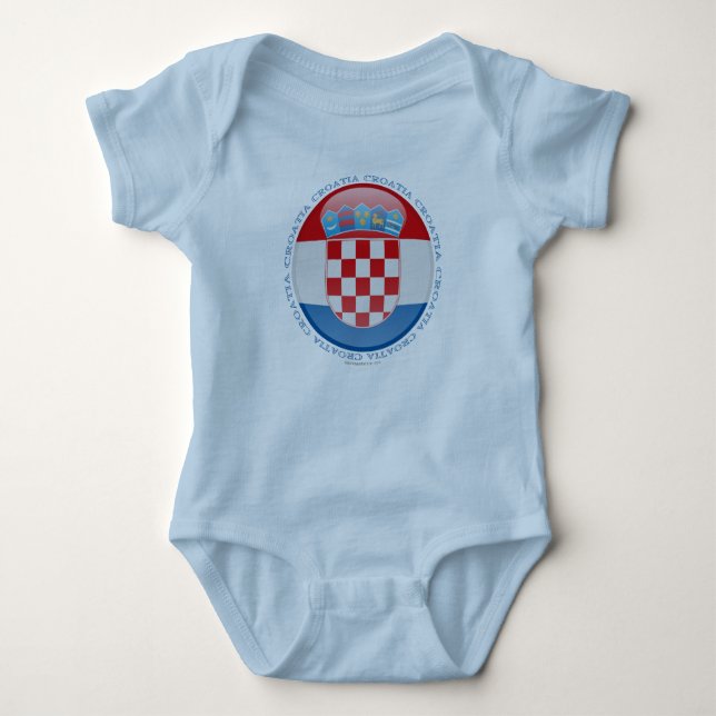 Kroatien bubblar flagga tröja (Framsida)