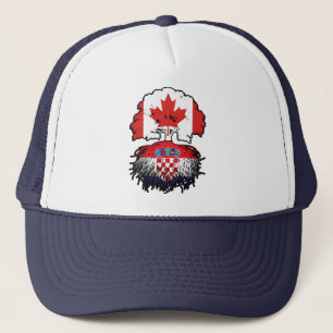 Kroatien Canadian Canada Träd Roots Flagga Keps