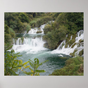 Kroatien, Dalmatien, Krka Falls nationalpark Poster