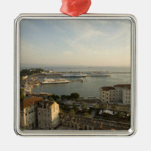 Kroatien, Dalmatien, Split. Utsikt över Riva Julgransprydnad Metall