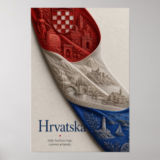 Kroatien - Där kulturarvet består och stoltheten h Poster
