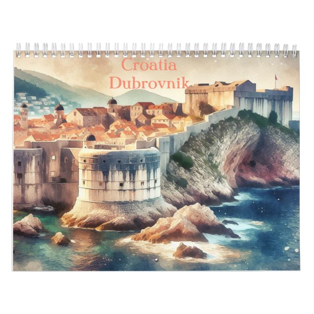 Kroatien Dubrovnik, Kroatiens resa Kalender (Omslag)