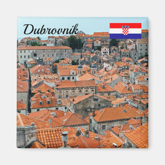 Kroatien - Dubrovnik Old Town Magnet (Framsidan)