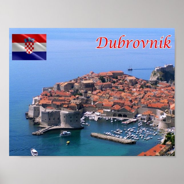 Kroatien - Dubrovnik - Poster (Framsidan)