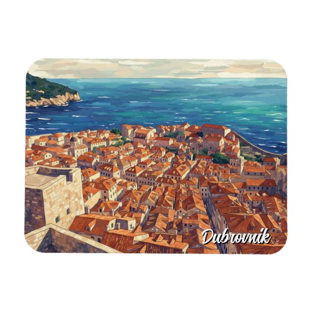 Kroatien Dubrovnik Resa Magnet (Horisontell)