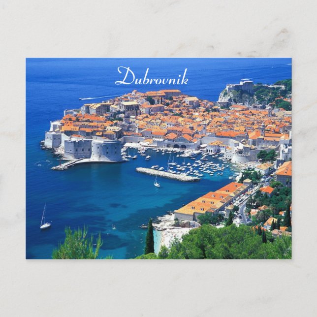 Kroatien - Dubrovnik Vykort (Framsida)