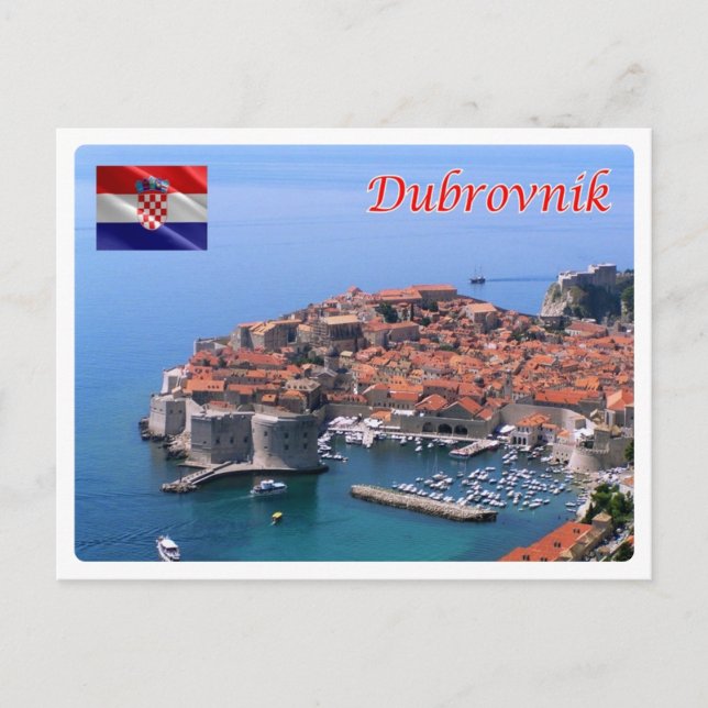 Kroatien - Dubrovnik - Vykort (Framsida)