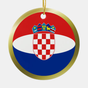 Kroatien Flagg Ornament