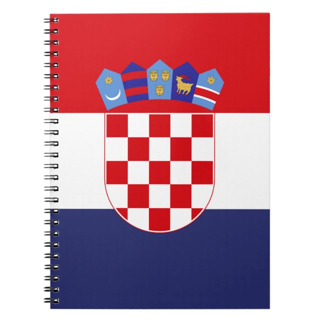Kroatien flagga anteckningsbok (Framsidan)