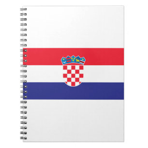 Kroatien Flagga Anteckningsbok