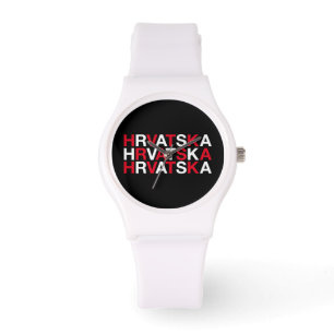 KROATIEN Flagga Armbandsur