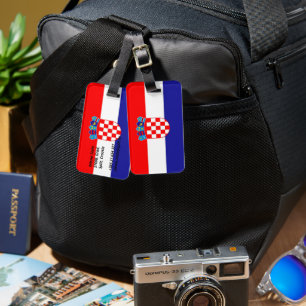 Kroatien flagga bagagebricka