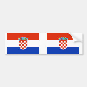 Kroatien Flagga Bildekal