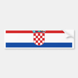 Kroatien flagga bildekal