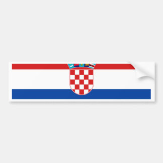 Kroatien flagga bildekal