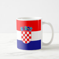 Kroatien Flagga Ceramic Mugg