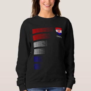 Kroatien Flagga Emblem Patriotic Kroatiska Nationa T Shirt