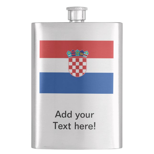 Kroatien Flagga Fickplunta (Framsidan)