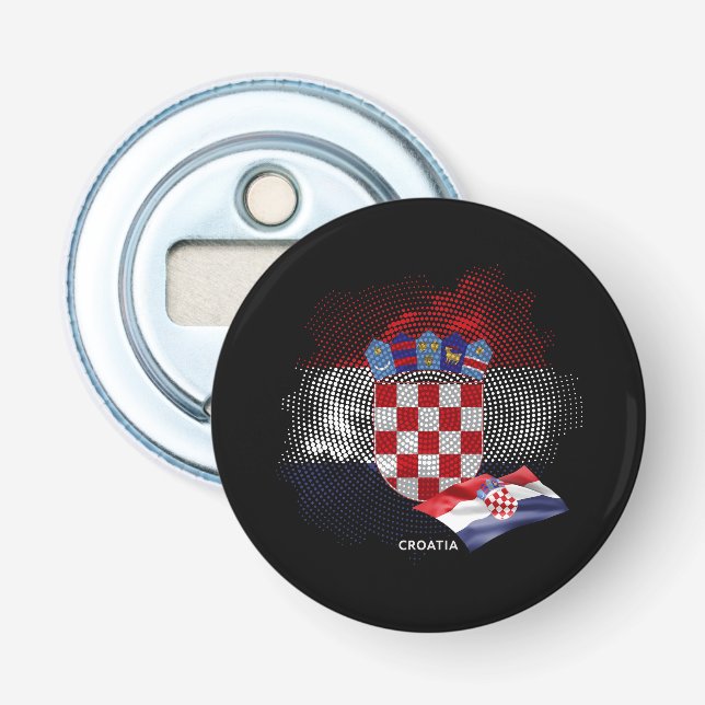 Kroatien flagga flasköppnare (Framsidan)