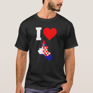 Kroatien flagga för Krk I Kärlek Krk T Shirt