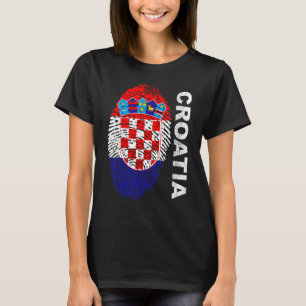 Kroatien Flagga Fotboll Sport Fotboll Fan Support T Shirt