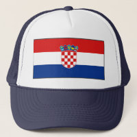 Kroatien Flagga Hat
