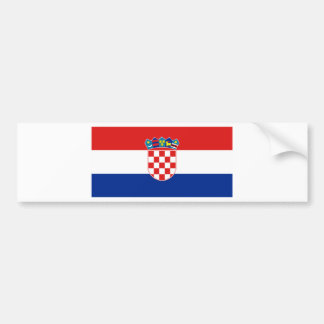 Kroatien Flagga HR Hrvatska Bildekal