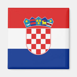 Kroatien Flagga HR Hrvatska Magnet