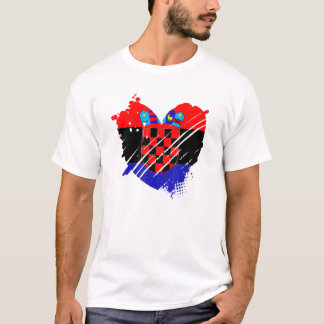 Kroatien Flagga I Kärlek Kroatien är det i mitt DN T Shirt