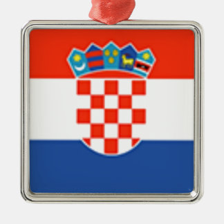 Kroatien Flagga Julgransprydnad Metall