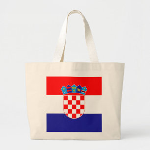 Kroatien Flagga Jumbo Tygkasse