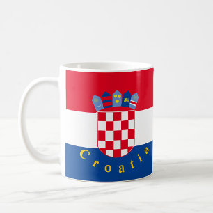 Kroatien Flagga Kaffemugg