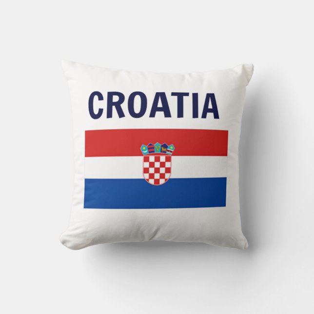 Kroatien - Flagga Kroatien Kudde (Framsida)