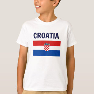 Kroatien - Flagga Kroatien T Shirt