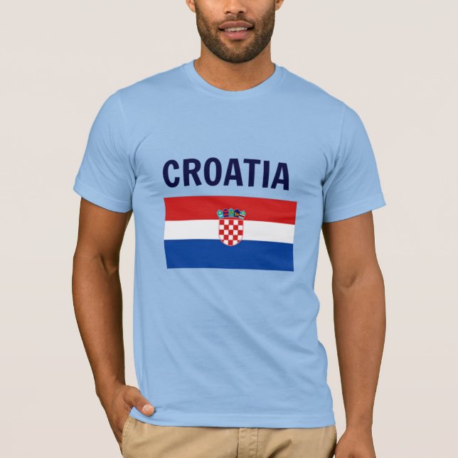 Kroatien - Flagga Kroatien T-Shirt (Framsida)