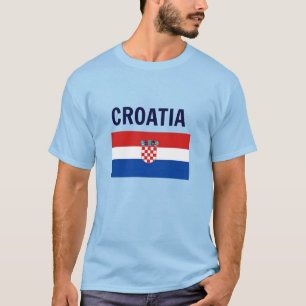 Kroatien - Flagga Kroatien T-Shirt