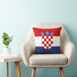 Kroatien flagga kudde