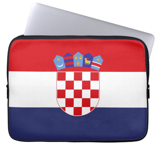 Kroatien flagga laptop fodral (Framsidan)