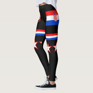 Kroatien Flagga Leggings